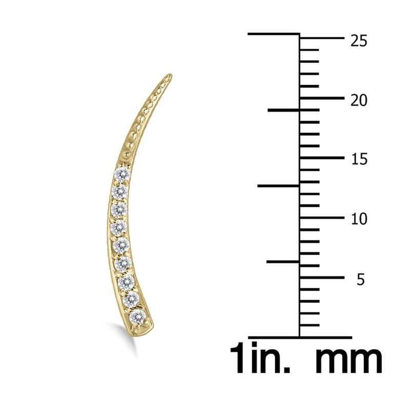Marquee 1/5 Carat TW Diamond Earrings Set in 14K Yellow Gold