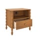 preview thumbnail 25 of 39, Max and Lily Jenny Lind Nightstand with 1 Drawer and Charging Station