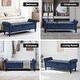 preview thumbnail 20 of 74, 67" Velvet Tufted Storage Bench for Bedroom End of Bed with Roll Arms