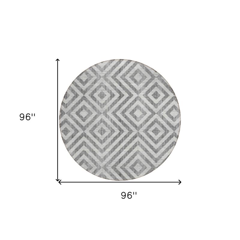 HomeRoots Geometric Transitional Rectangle Outdoor Rug