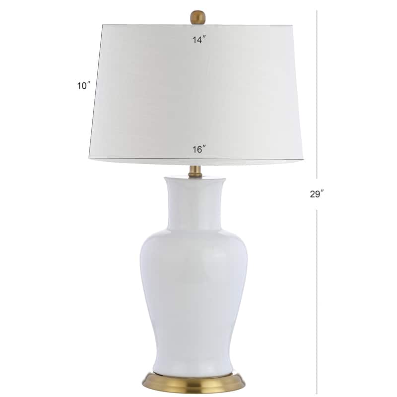 Julia 29" Ceramic LED Table Lamp, by JONATHAN Y