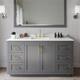 Option Dark Gray / White Quartz Top / Brushed Gold