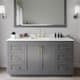 Option Dark Gray / White Quartz Top / Brushed Gold