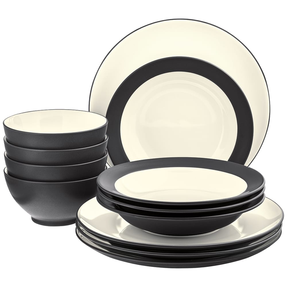 Noritake Colorwave 12-Piece Coupe Dinnerware Set, Service For 4