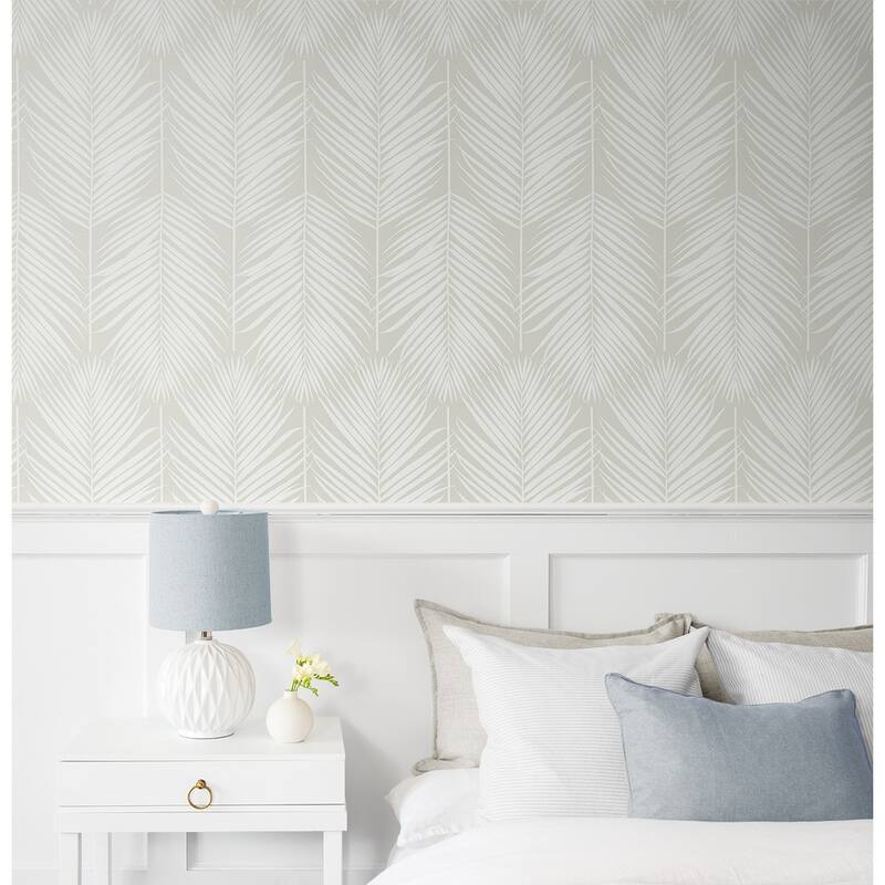 Seabrook Designs Athena Palm Non-Woven Unpasted Wallpaper