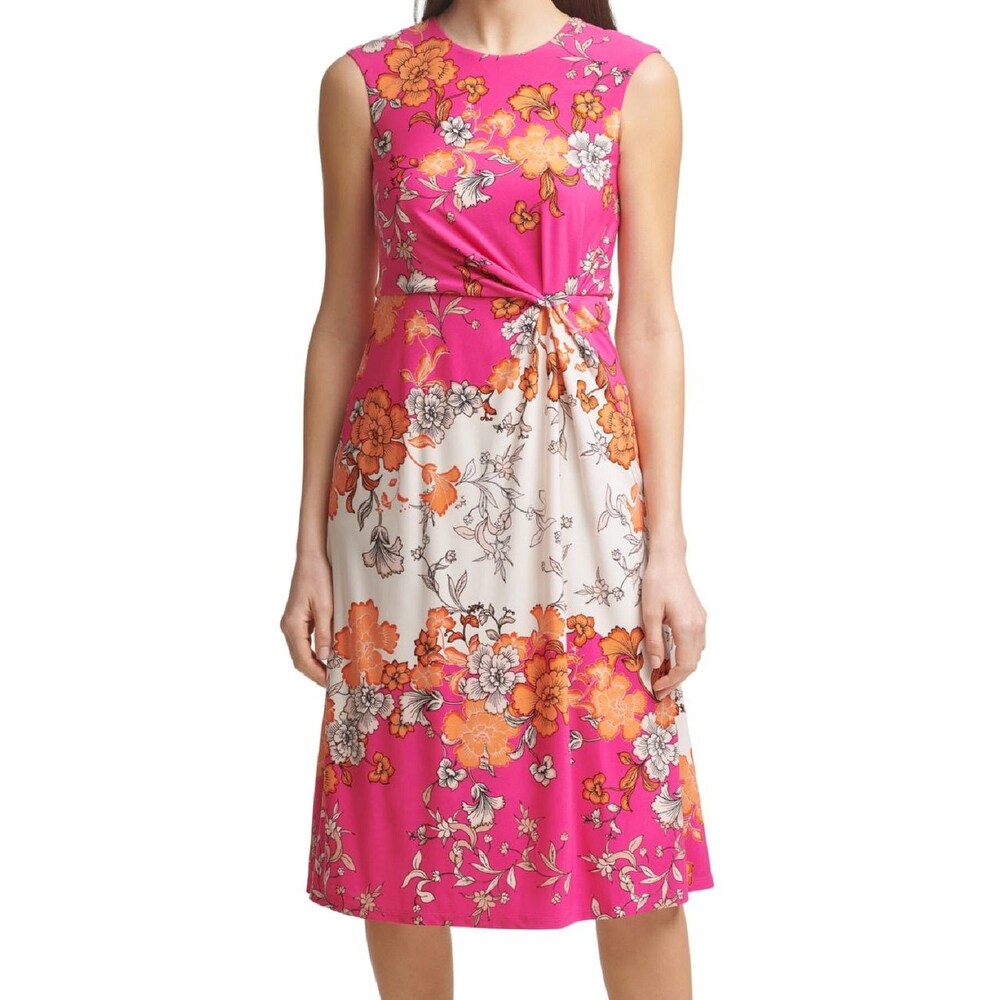 vince camuto fit and flare midi dress Crisscross Hourglass Flared Leggings with Pockets main image 1