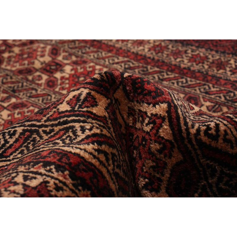 ECARPETGALLERY Hand-knotted Royal Baluch Beige Wool Rug - 3'1 x 6'7