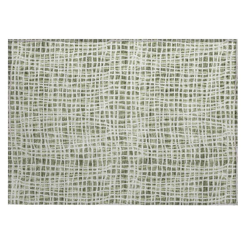 Machine Washable Indoor/ Outdoor Chantille Modern Abstract Rug