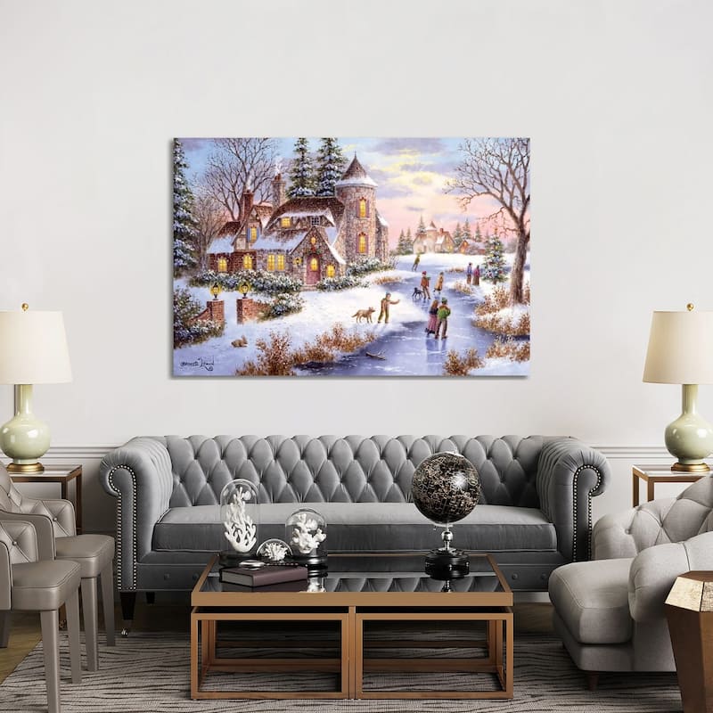 iCanvas "Winter's Joy" by Dennis Lewan Canvas Print