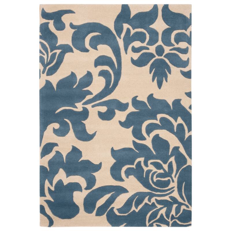 Martha Stewart by SAFAVIEH, Barcelona Wool Rug - 4' x 6' - Blue Suede