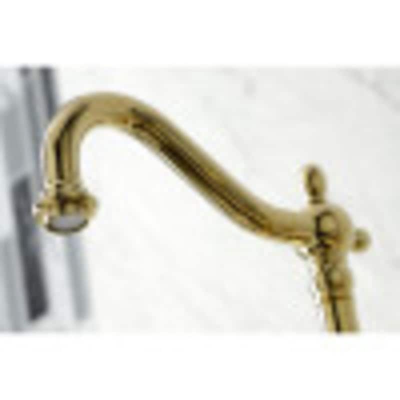 Kingston Brass Heritage 1.8 GPM Wall Mounted Widespread Kitchen Faucet
