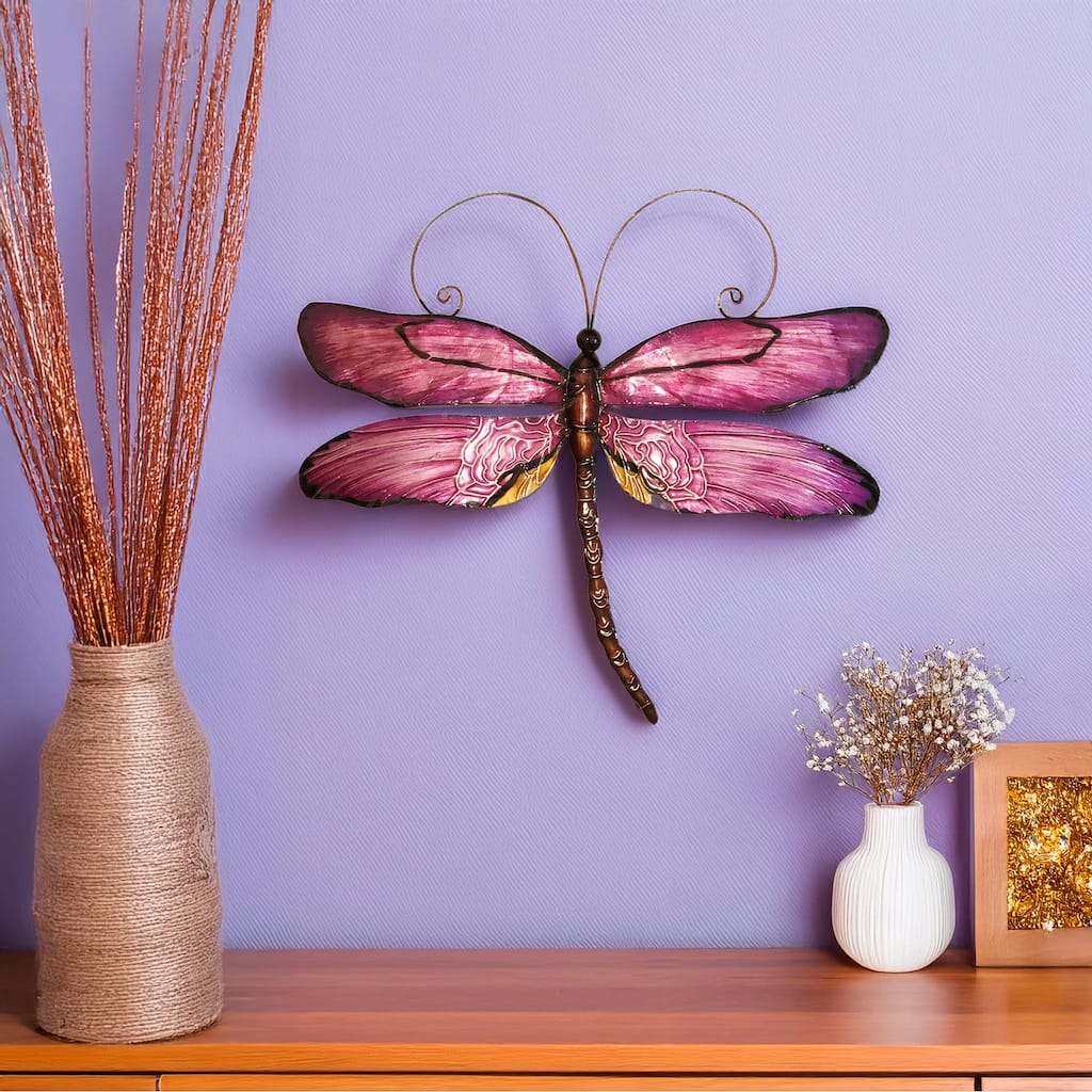 Dragonfly Wall Decor Purple