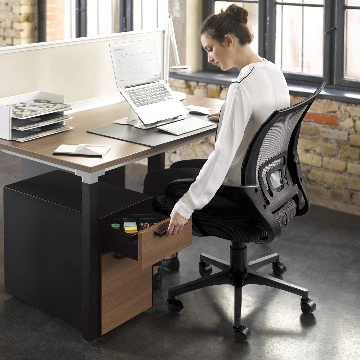 Homall Office Chair Mesh Desk Chair Computer Chair with Armrest ...