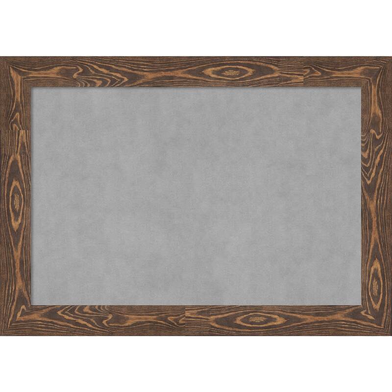Amanti Art Bridge Brown Framed Magnetic Board