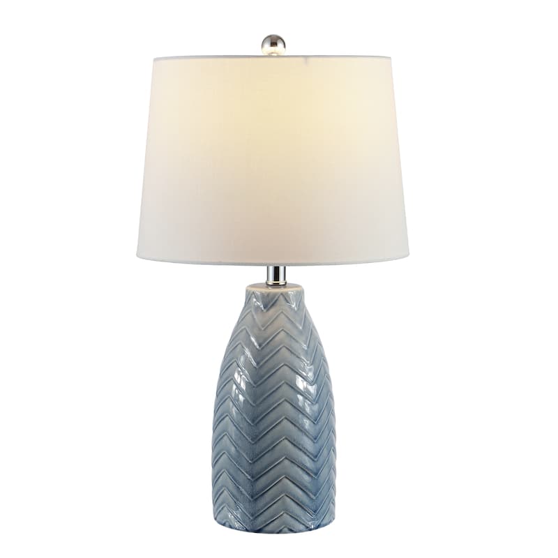 SAFAVIEH Lighting Celerina 24.5-inch Glass Table Lamp - 14" x 14" x 24.5" - 14Wx14Dx25H