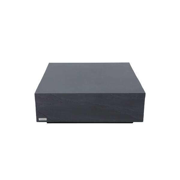 Elementi Home Colorado Concrete Large Coffee Table