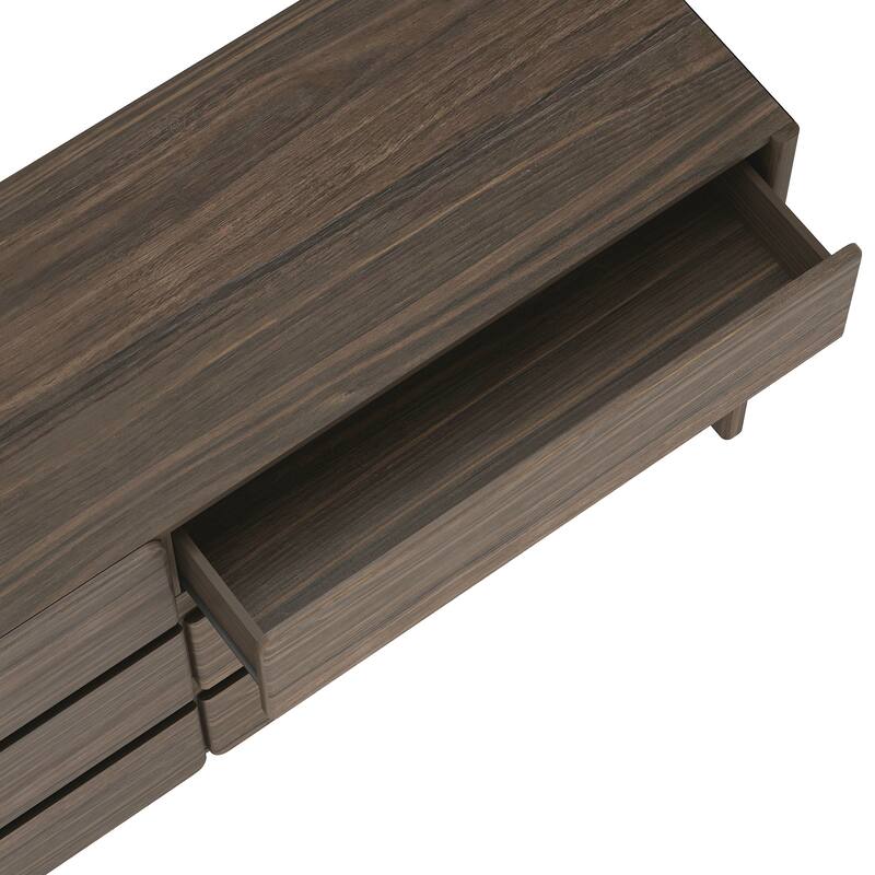 Manhattan Comfort Linda Modern 6 Drawer Double Wide Dresser
