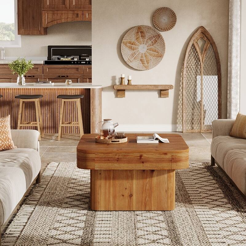 31.5'' Solid Wood Coffee Table for Living Room