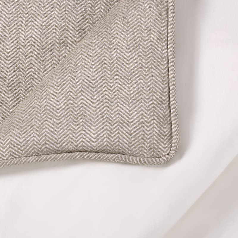 HiEnd Accents Timeless Classic Chenille Herringbone 3 Piece Duvet Cover Set
