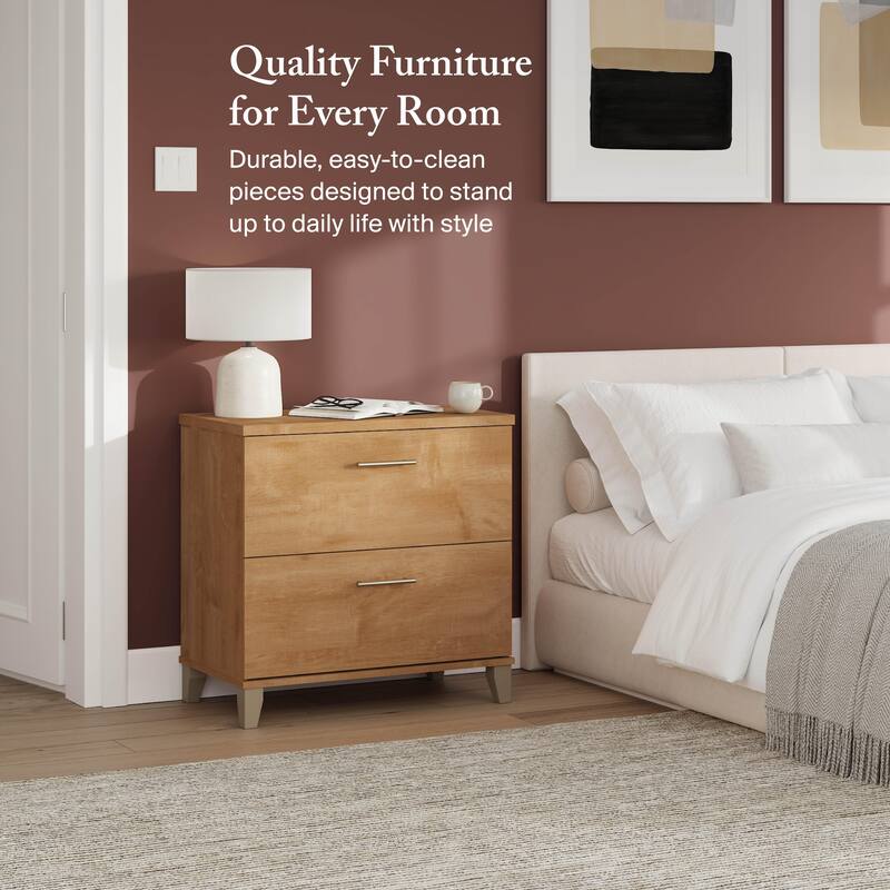 Bush Furniture Somerset 2 Drawer Lateral File Cabinet with Storage