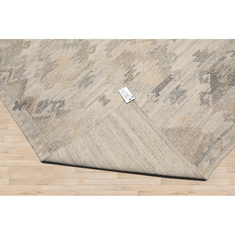 LoomBloom Southwestern Moroccan Wool Hand Woven Beige Oriental Rug - 5' 3'' x 7' 7''