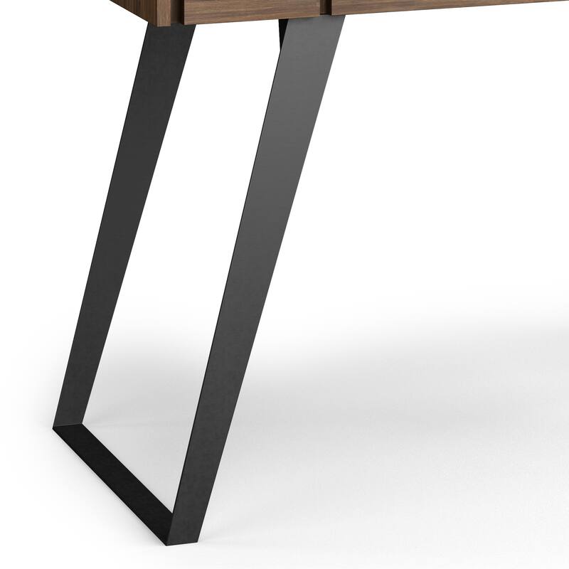 WYNDENHALL Mitchell SOLID ACACIA WOOD Modern Industrial 44 inch Wide Small Desk