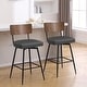 preview thumbnail 112 of 136, 26"/29" Faux Leather Swivel Counter/Bar Stools Set of 2/3