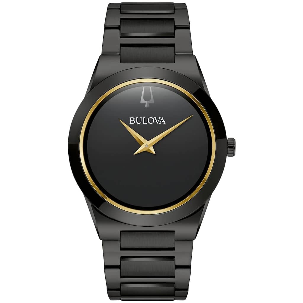 Bulova Men's Millenia Black Dial Watch - 98A313 - 6 (36)