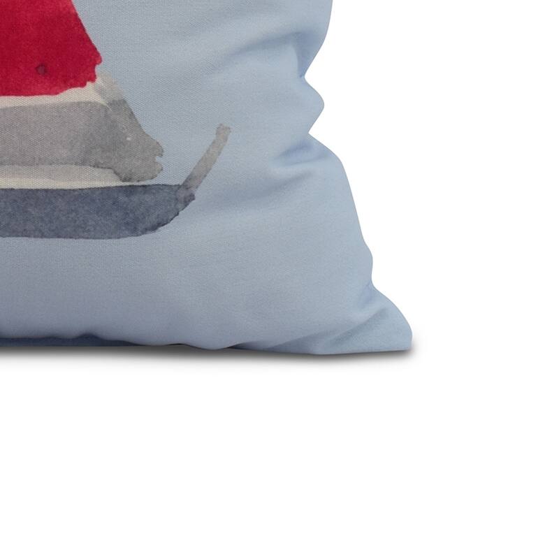 16 x 16 Inch Sail Away Geometric Print Outdoor Pillow