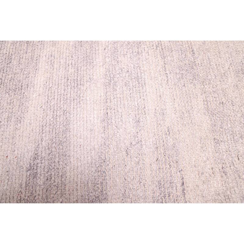 ECARPETGALLERY Hand-knotted Loreto Light Grey Silk Rug - 6'3 x 8'4