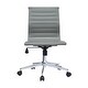 preview thumbnail 27 of 30, Modern Mid-back Ribbed Adjustable Office Chair