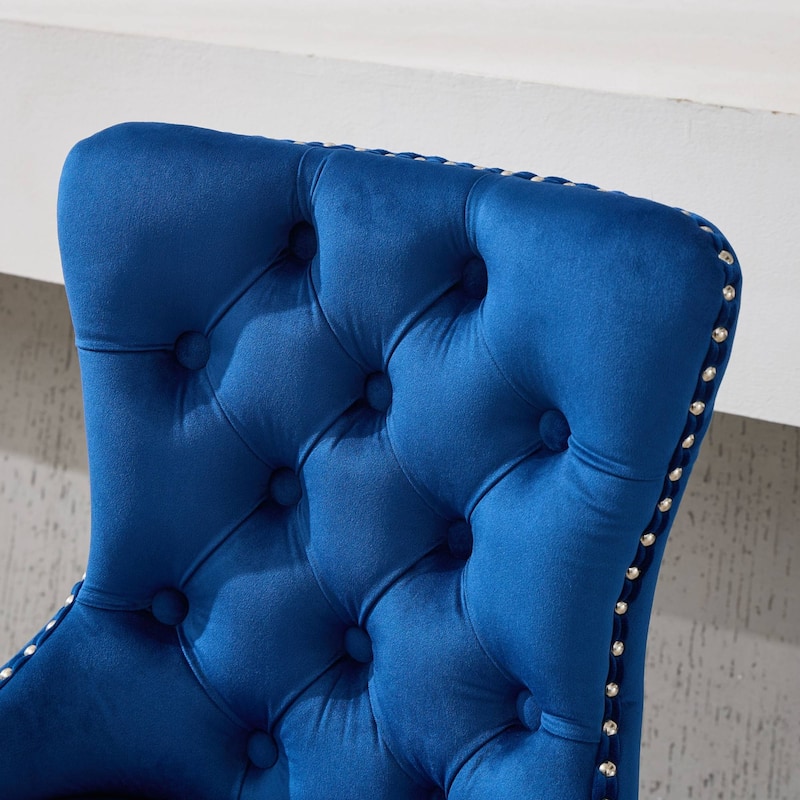 Upholstered Swivel Barstools Side Chair Set of 2