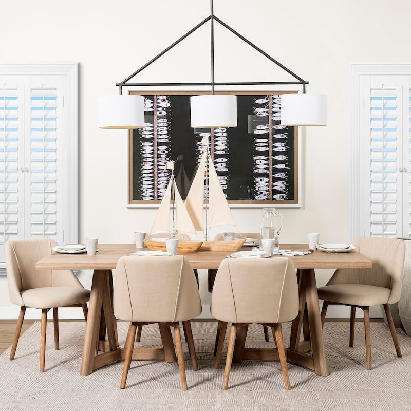 Tartane Brown & Cream Nautical Inspired Sailboat