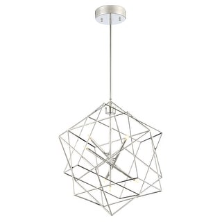 Stacia Modern Geometric Chrome Pendant Ceiling Light Fixture