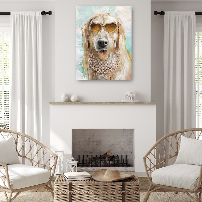 Doggie Divas II By Studio Arts Canvas Art Print