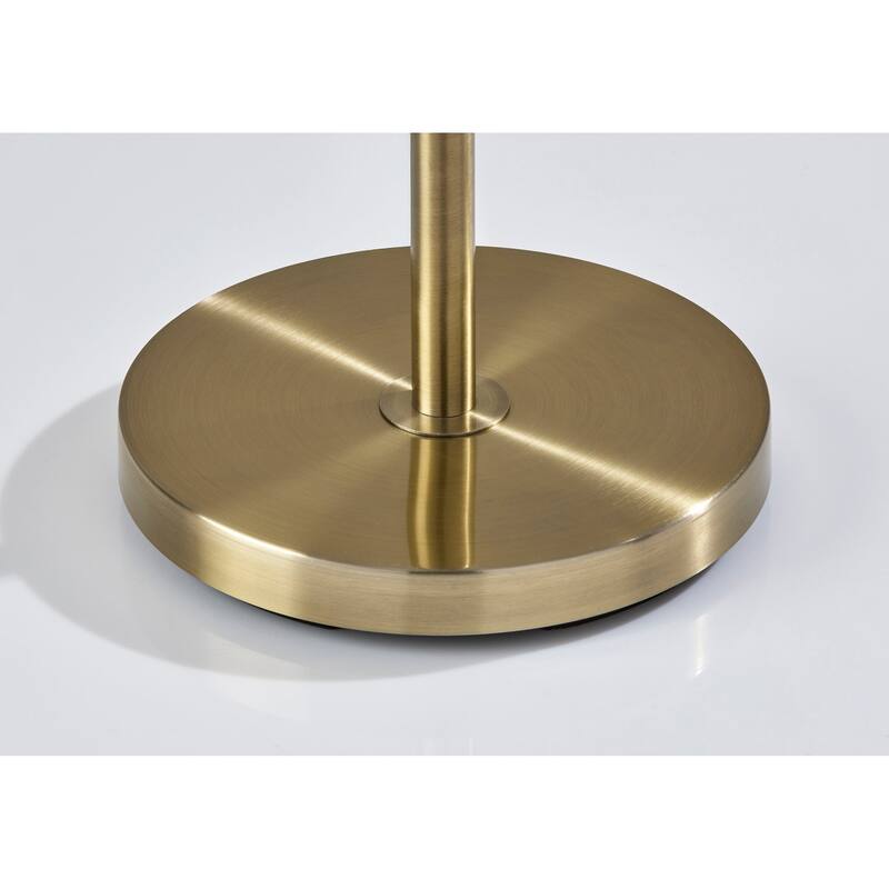 Swirl Floor Lamp - Antique Brass