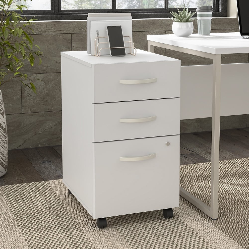 Hybrid 3 Drawer Mobile File Cabinet by Bush Business Furniture