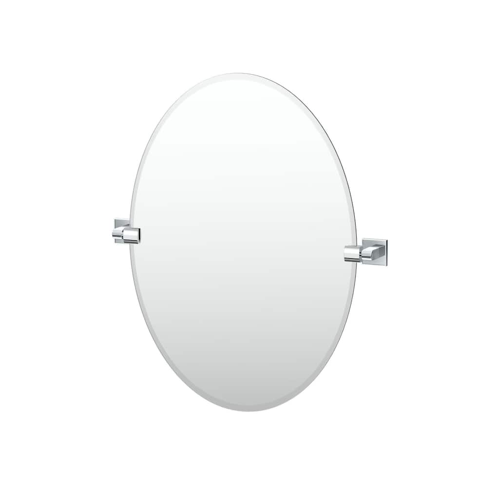Gatco 5619 Mode 26-1/2" x 22-1/8" Contemporary Oval Frameless Bathroom