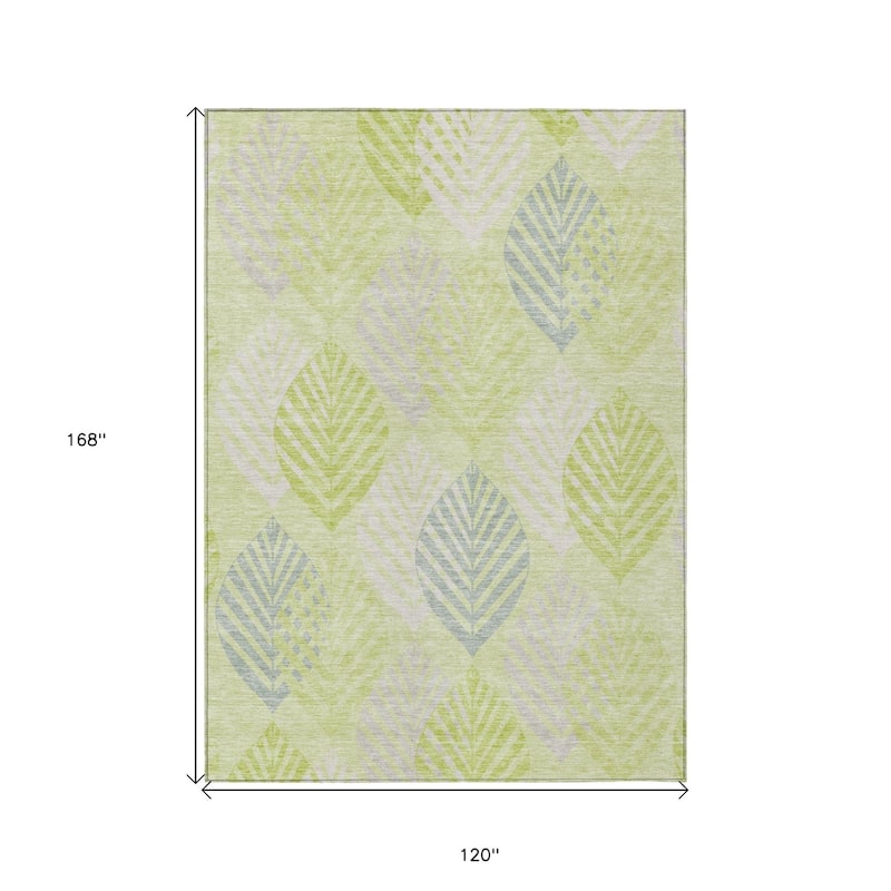 HomeRoots Floral Transitional Rectangle Outdoor Rug