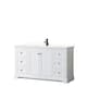 Option White, Black Trim, White Quartz Top