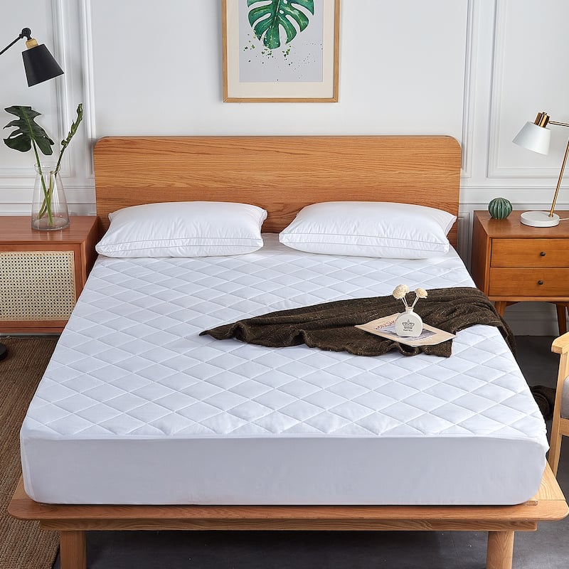3 Layer Quilted Waterproof Mattress Pad Hypoallergenic Protector Cover