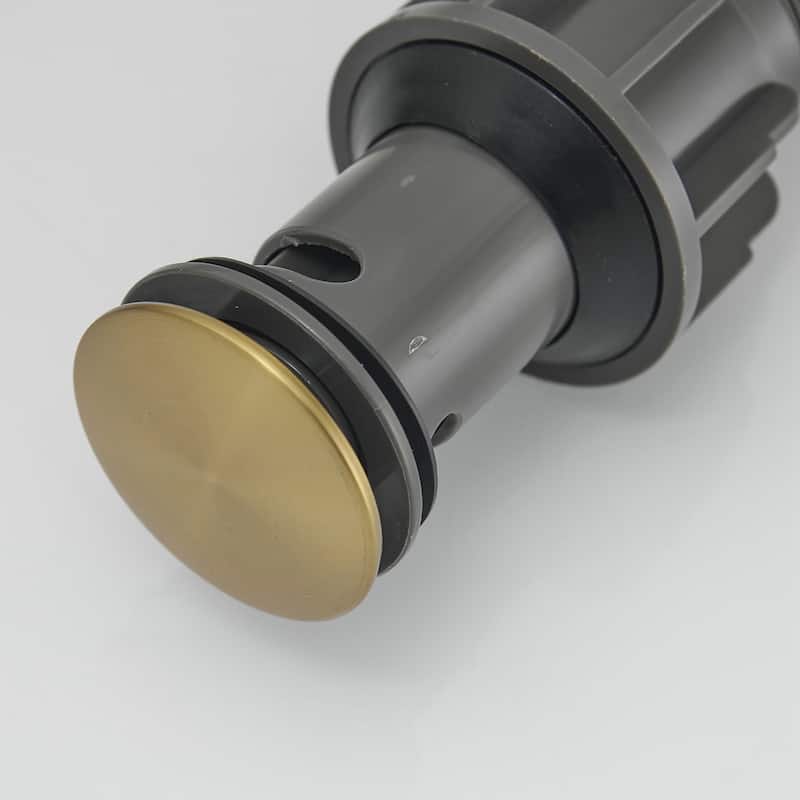 Single-handle Bathroom Sink Faucet with Drain and Deckplate