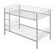 preview thumbnail 11 of 45, Space-Saving Twin Over Twin Metal Bunk Bed with Guardrails and Ladder, Convertible to Two Beds