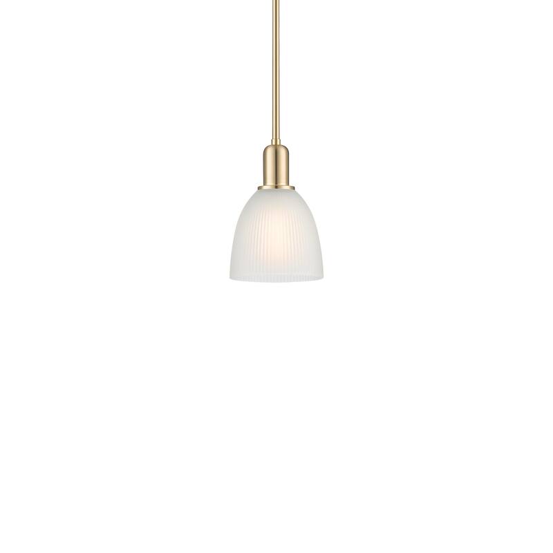Innovations Lighting 716-1S-10-6 Castile Pendant Castile 6" Wide Mini - Champagne Bronze / White