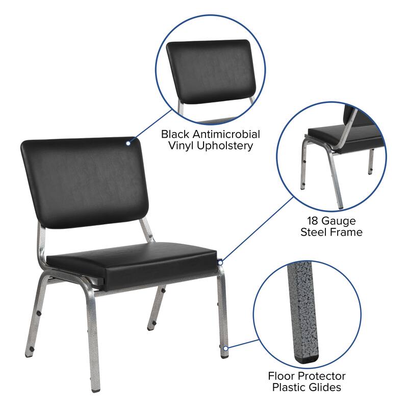 1500 lb. Rated Antimicrobial Bariatric Medical Reception Chair