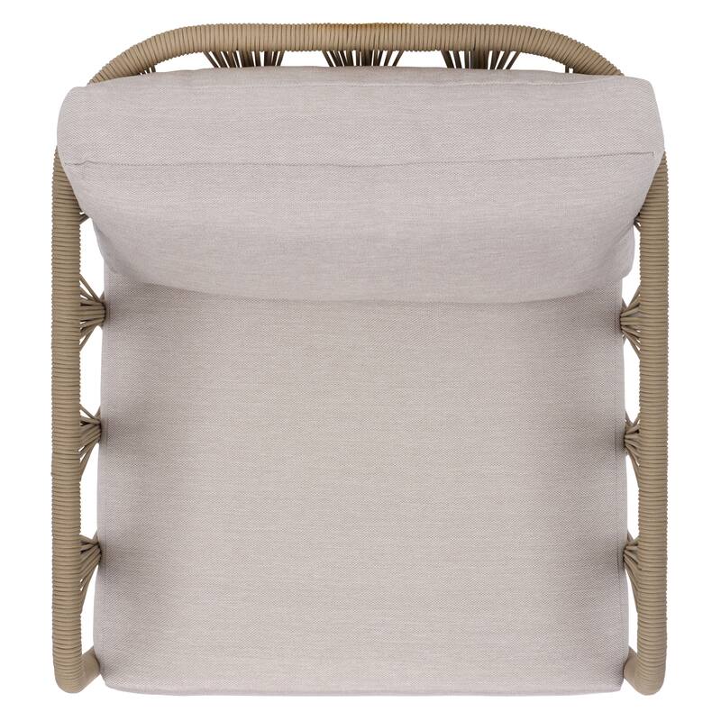 SAFAVIEH COUTURE Franklyn Rope & Al Patio Chair - 28"W x 31"D x 30"H