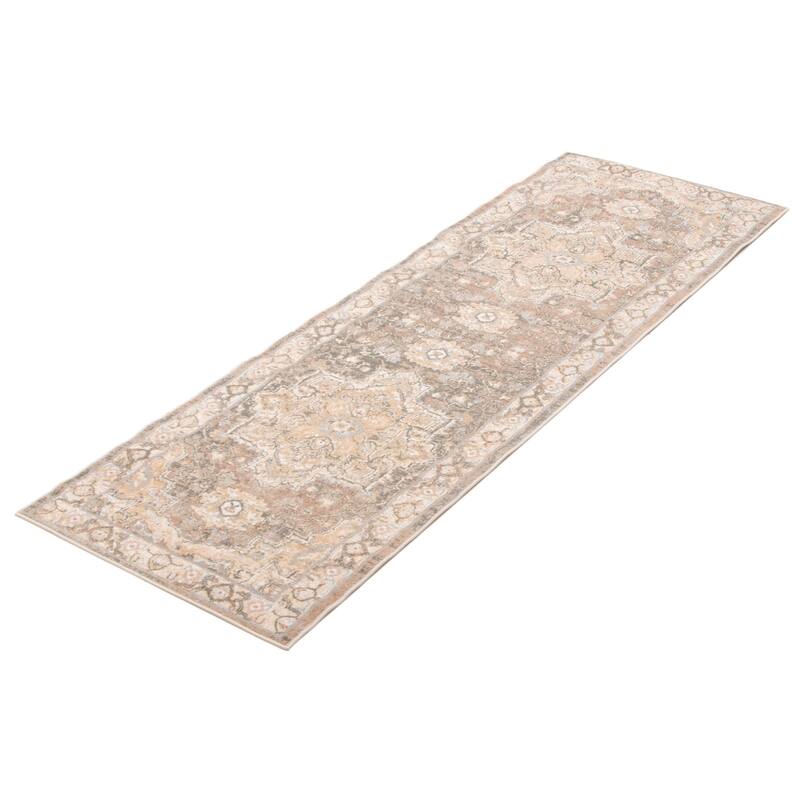 ECARPETGALLERY Machine Woven Ashby Tan Area Rug
