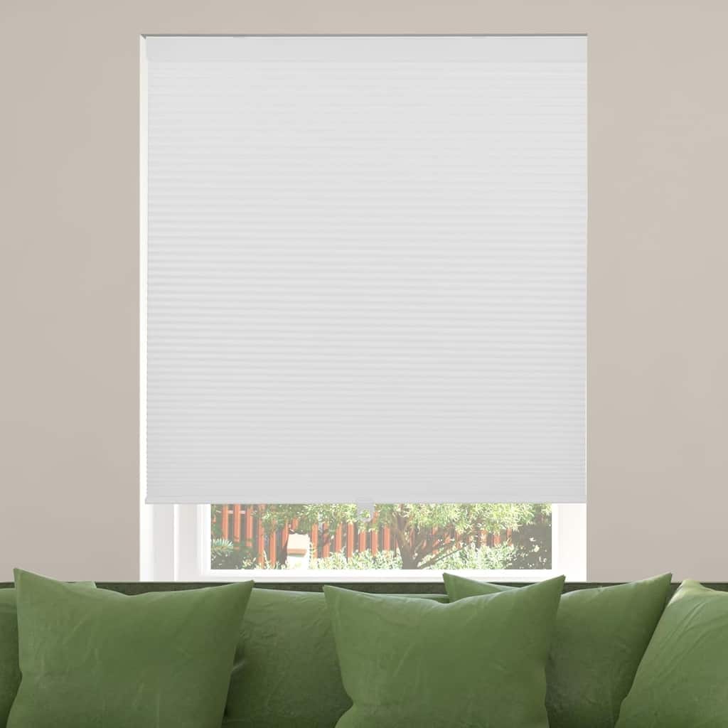 Calyx Interiors White Cordless Cellular Room Darkening Honeycomb Shade