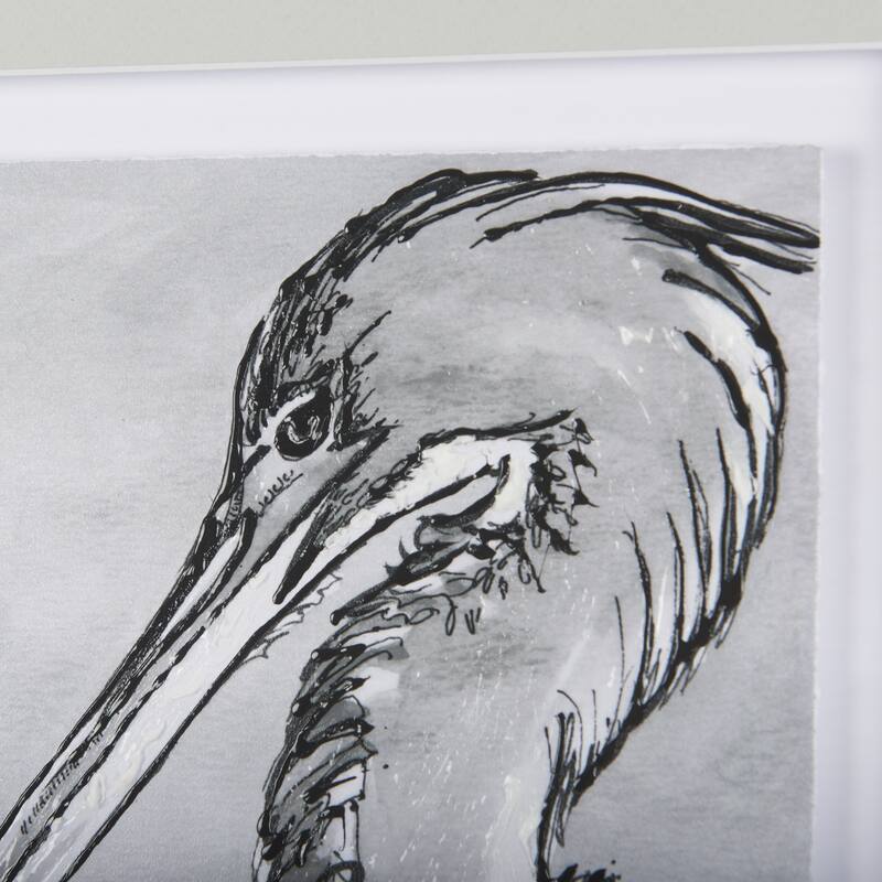 Bird Portrait Sketch IV Framed Art Print