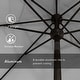 preview thumbnail 94 of 99, Pompano 9ft Crank Lift Push Button Tilt Round Patio Umbrella by Havenside Home, Base Not Included
